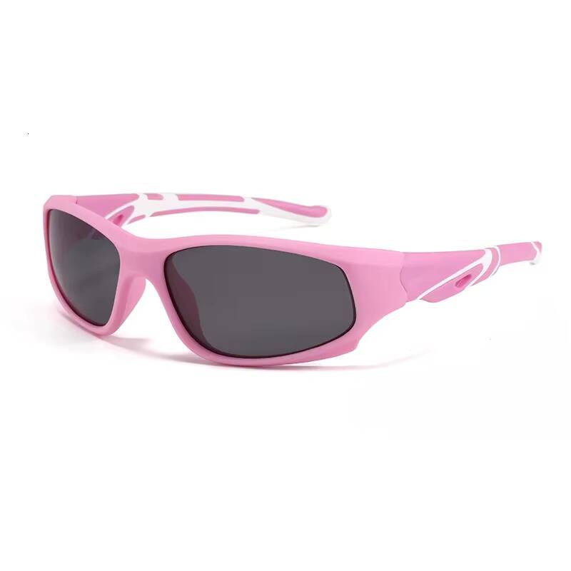 Fashion Kids Silicone Frame TAC Polarized Sun Glasses Soft TR90 UV400 Wrap Around Sport Sunglasses for Boys Girls Shades ddmythur Z260305