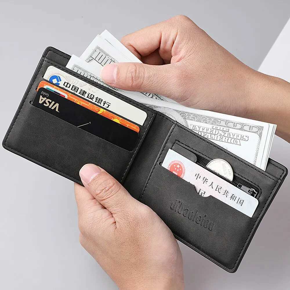 2025 New Wallet Men Short Dollar Clip Zipper Simple Soft Leather Lightweight Z250725