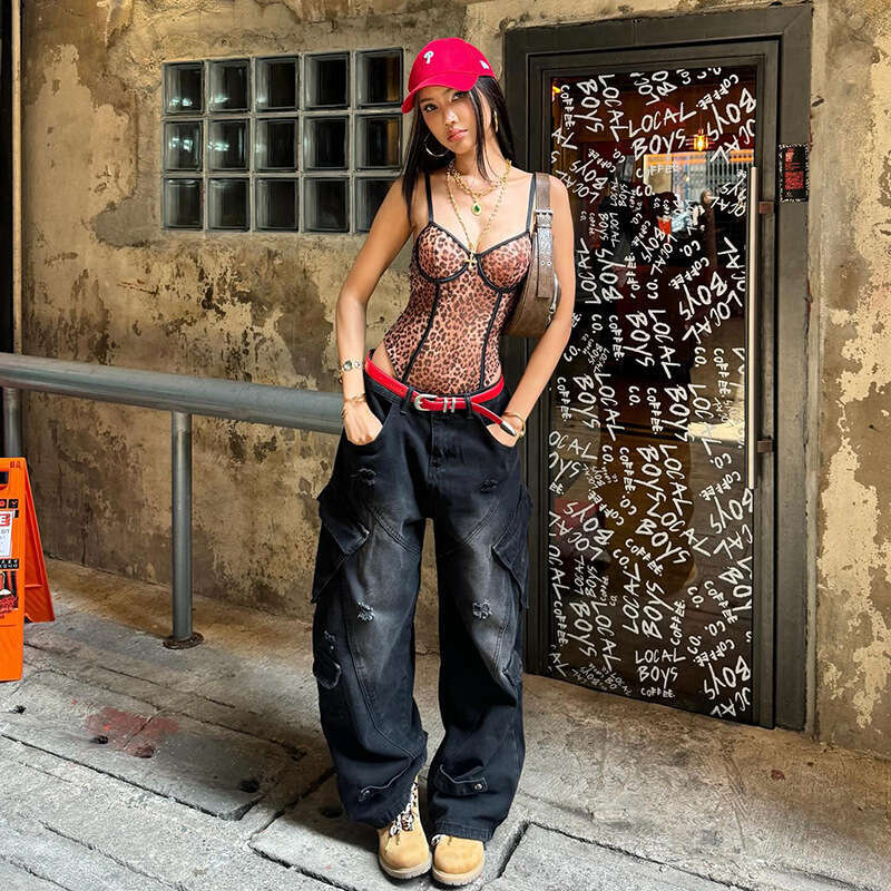 2025 Spring New Women's Solid Color Slim Street Fashion Strap Sexy Sleeveless Jumpsuit 27a
