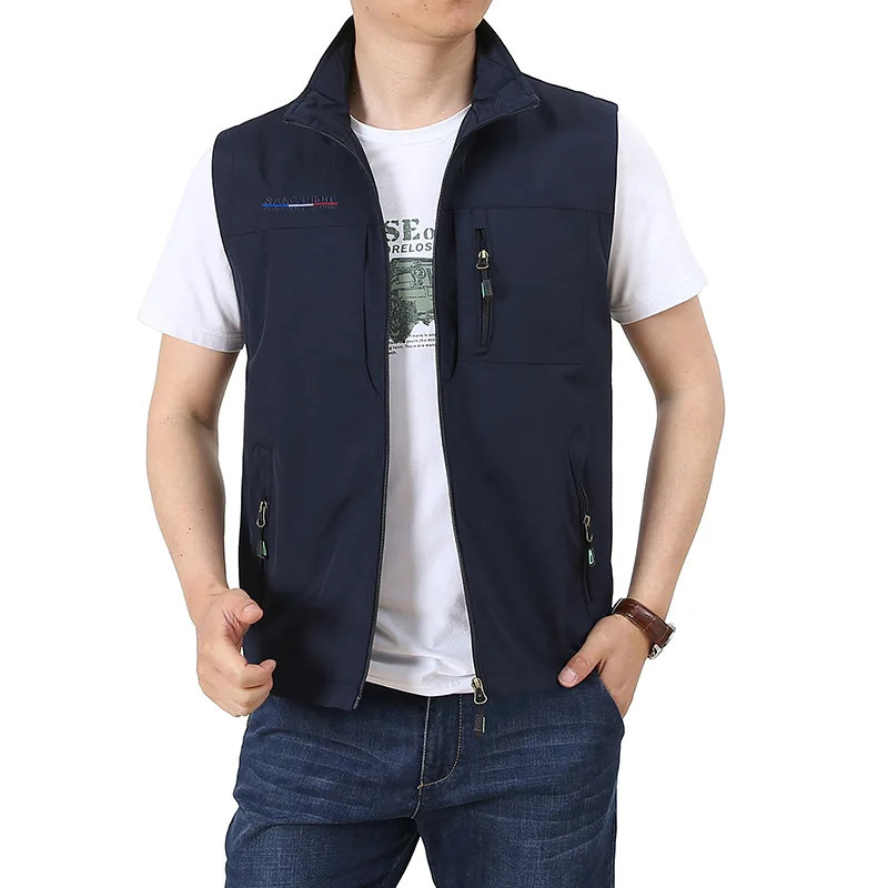 FGKKS 2023 Outdoor Leisure Vests Men Breathable Large Pocket Pography Fishing Vest HighQuality Male 250725