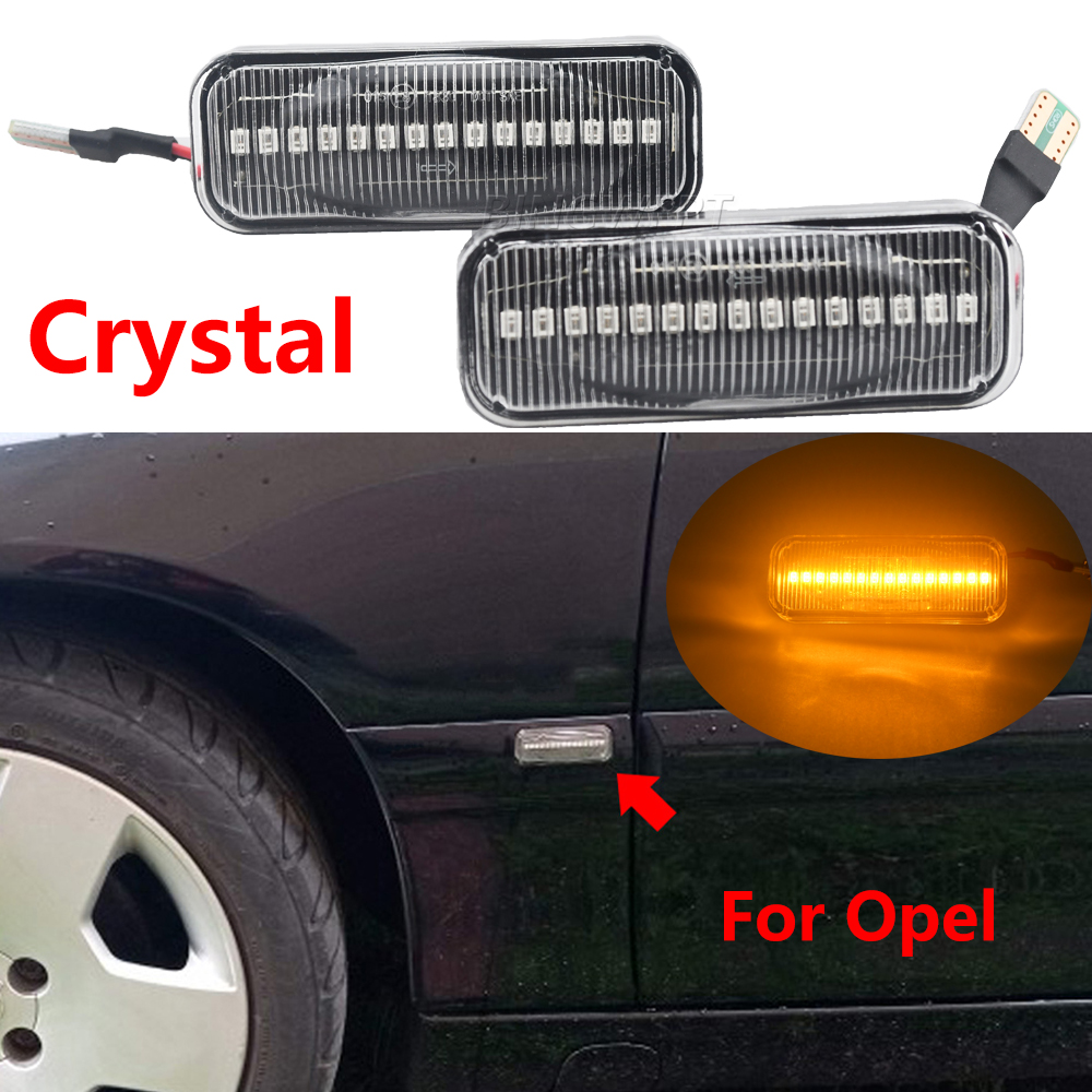 1 Set For Opel Omega B Stufenheck Caravan 1994-2003 Led Dynamic Turn Signal Light Side Fender Marker Sequential Blinker