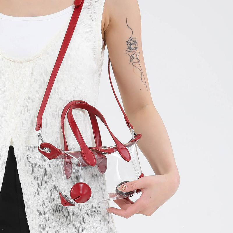 Free Shipping Designer Luxury Women's Handbag Transparent Jelly Bag New Fashion Dumpling Bag Casual Shoulder Phone Bag