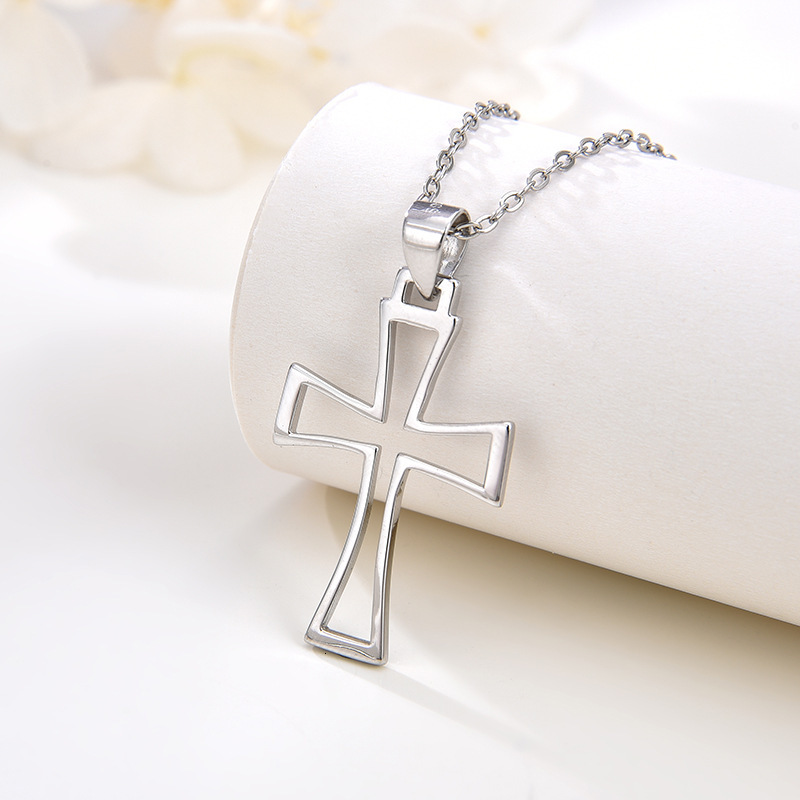 Jewelry Sterling Sier Cross Necklace for Women Fashion Niche High-end Pendant Collarbone Chain Jewelry for Women