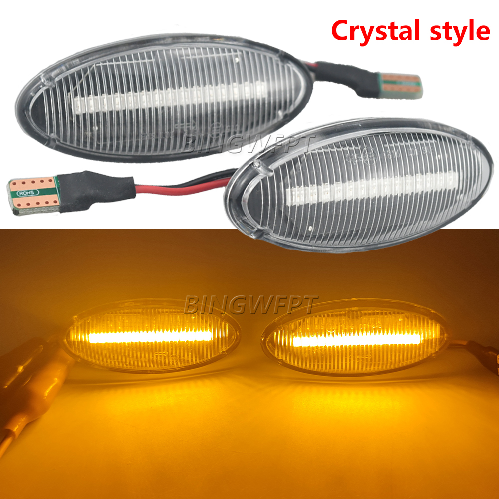 2Pcs Dynamic LED Side Marker Light Turn Signal Lamp For Opel/Vauxhall Vectra B MK1 1995 1996 1997 1998 1999 2000 2001 2002 2003