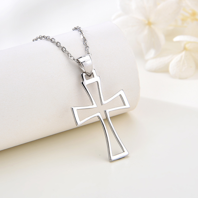 Jewelry Sterling Sier Cross Necklace for Women Fashion Niche High-end Pendant Collarbone Chain Jewelry for Women