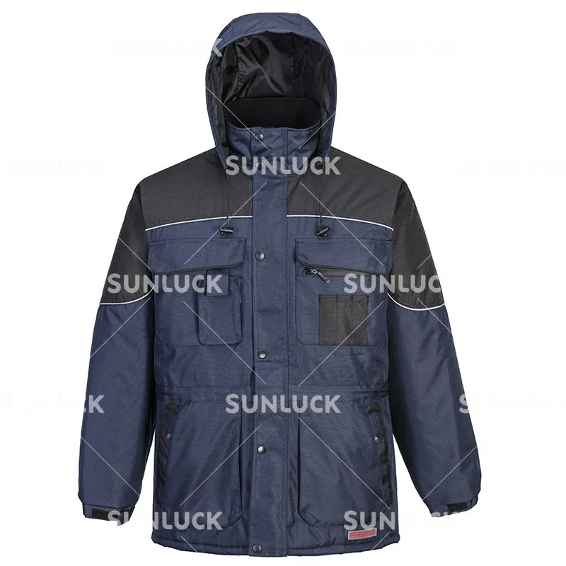 600D polyester Oxford coated PU white glue jacket NO.JK-12