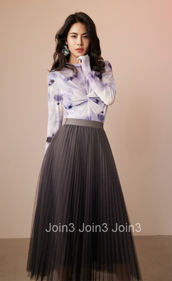 Summer New Half High Collar Base Shirt High Elasticity Mesh Long Sleeve Versatile Top for Women 2640