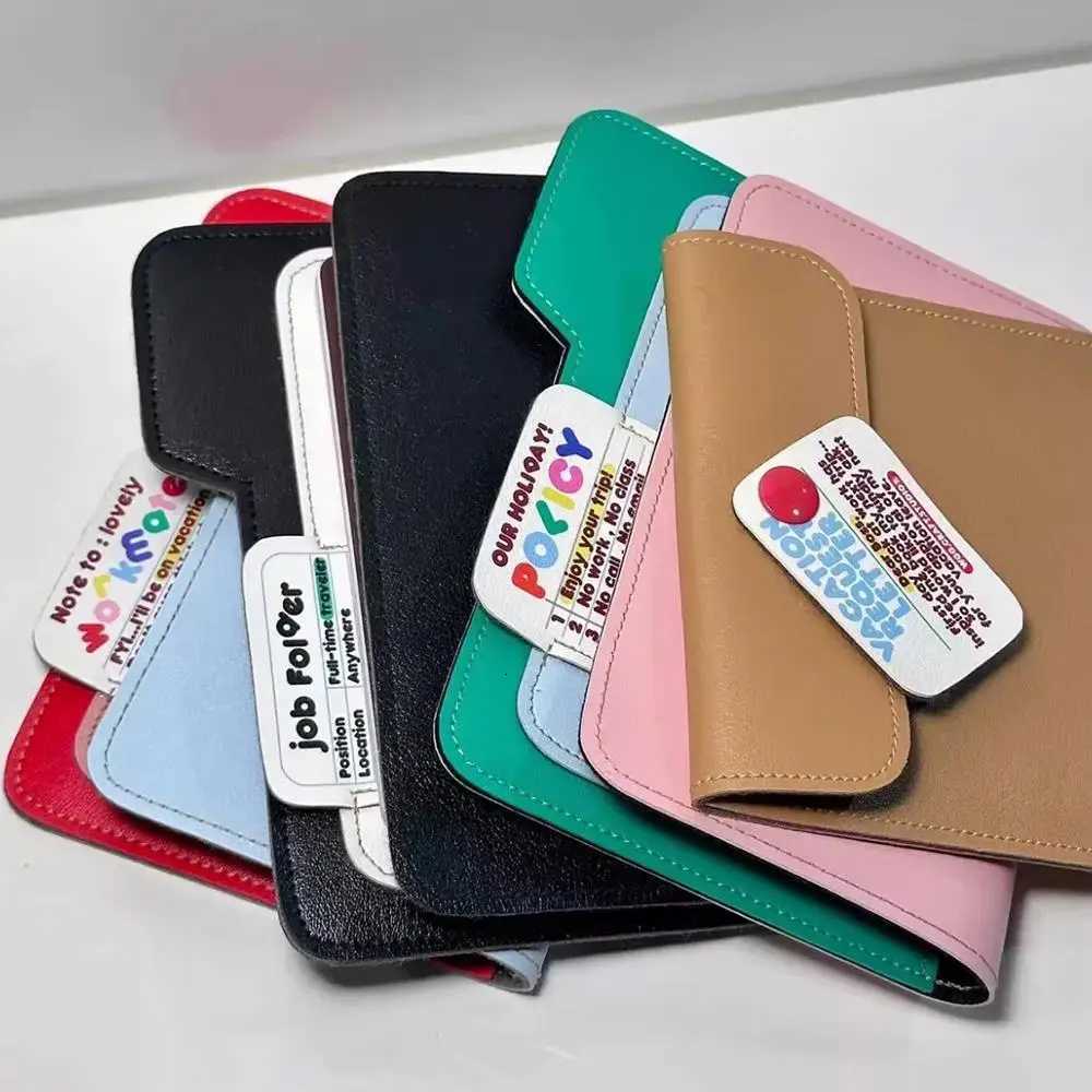Ultra-thin PU Portable Storage Travel Passport Protector Card Bag Card Holder Passport Holder Wallet Color Contrast Card Bag Z250725