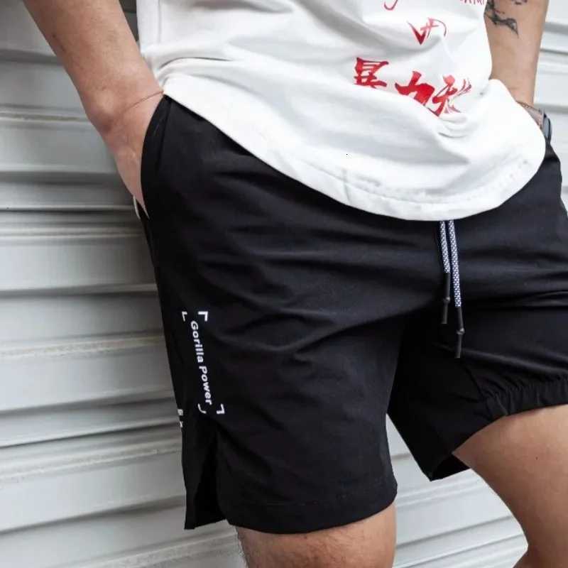 2024 NEW Summer Men Shorts Lightweight Thin Short Pants Running Fitness Shorts Men Gyms Quick-Drying Drawstring Sports Shorts W250724