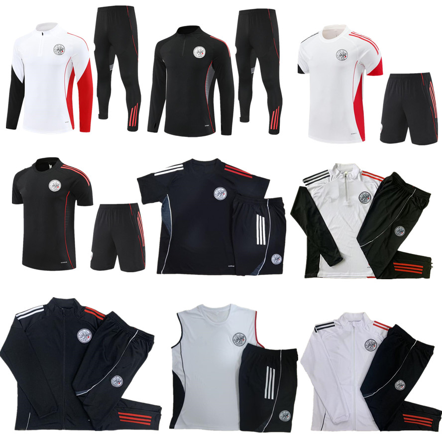 25 26 Ajaax Collection Retro Edition Training Jacket 2025 2026 Children's aajax Bob Marley St one Isl Men's Football Training Jacket Half Pull Football Sportswear