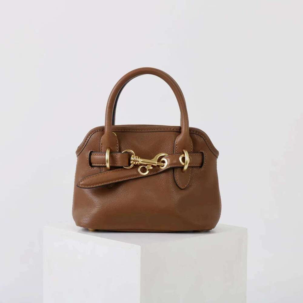 Genuine Leather Vintage Mini 2025 Design Top-Layer Sheepskin Single-Shoulder Crossbody Bag Fashion Ladies Handbag