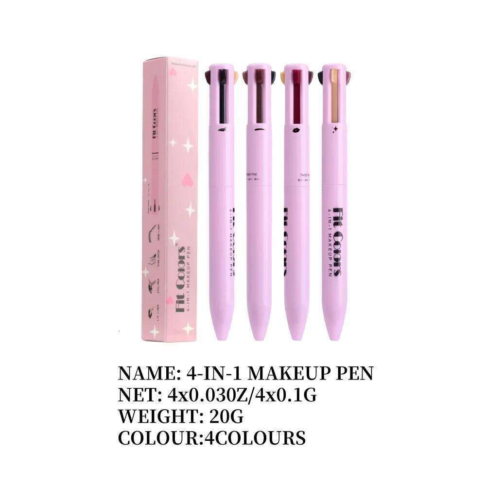 4-in-1 lti-Function Makeup Pen - Eyeliner Lip Liner Eyebrow Pencil Highlighter & Eyeshadow All-in-One Beauty Tool X250725 X250725