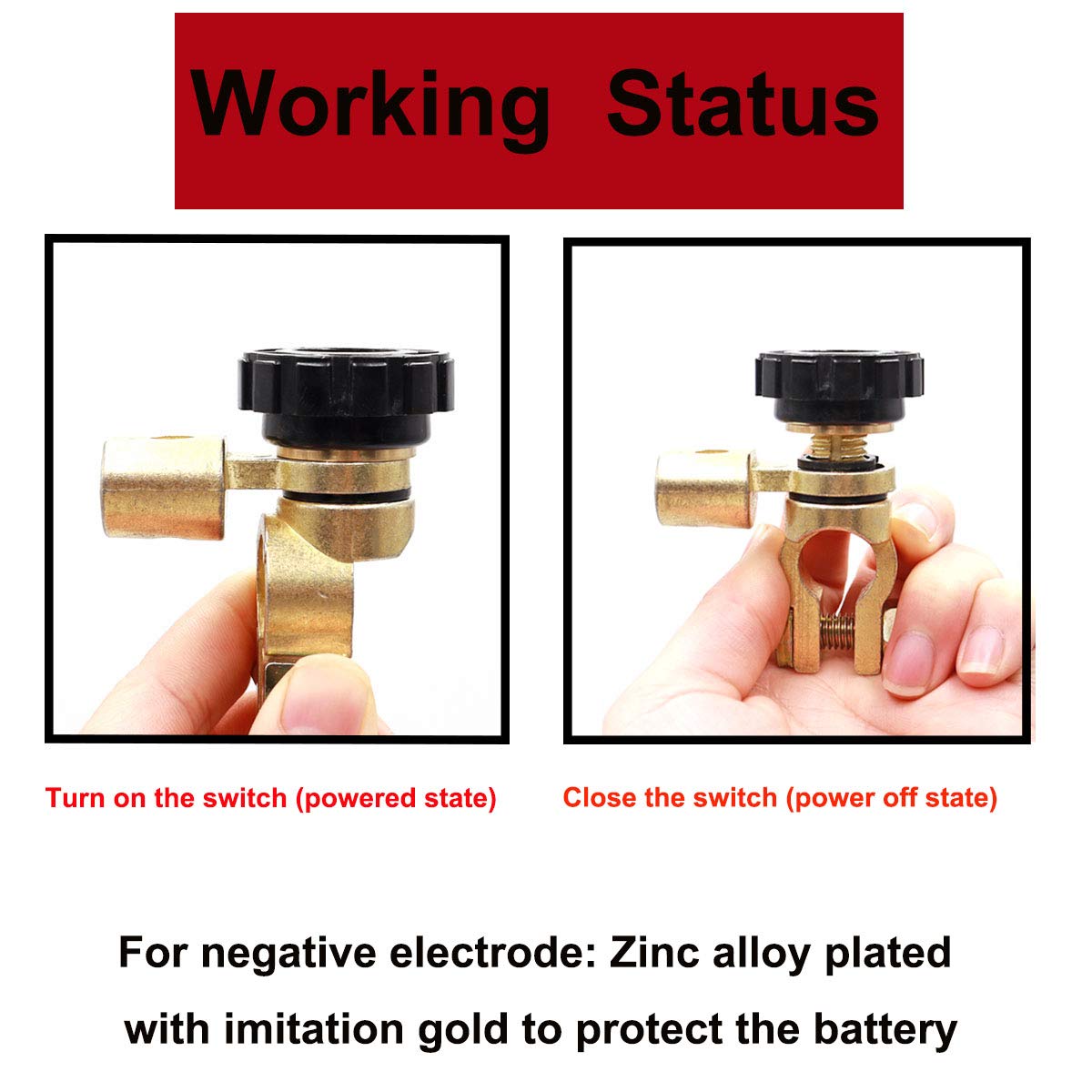 Battery main disconnect switch 6V 12V 24V marine car Rv vehicle battery saver