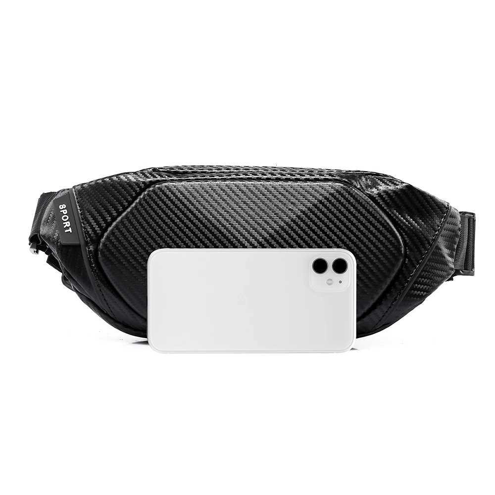 Mens carbon fiber skin mini shoulder bag bags for men sling bag mens bag Y250724