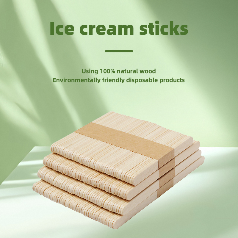 Ice cream sticks Durable Wood Popsicle Sticks: Perfect Toolset for Kids' Activities natural wood