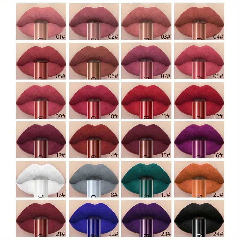 Matte Liquid Lipstick Waterproof Long Lasting Velvet Mate Nude Red Lip Gloss Lint Tube Makeup Cosmetic Lipsticks LipglossXJ250724
