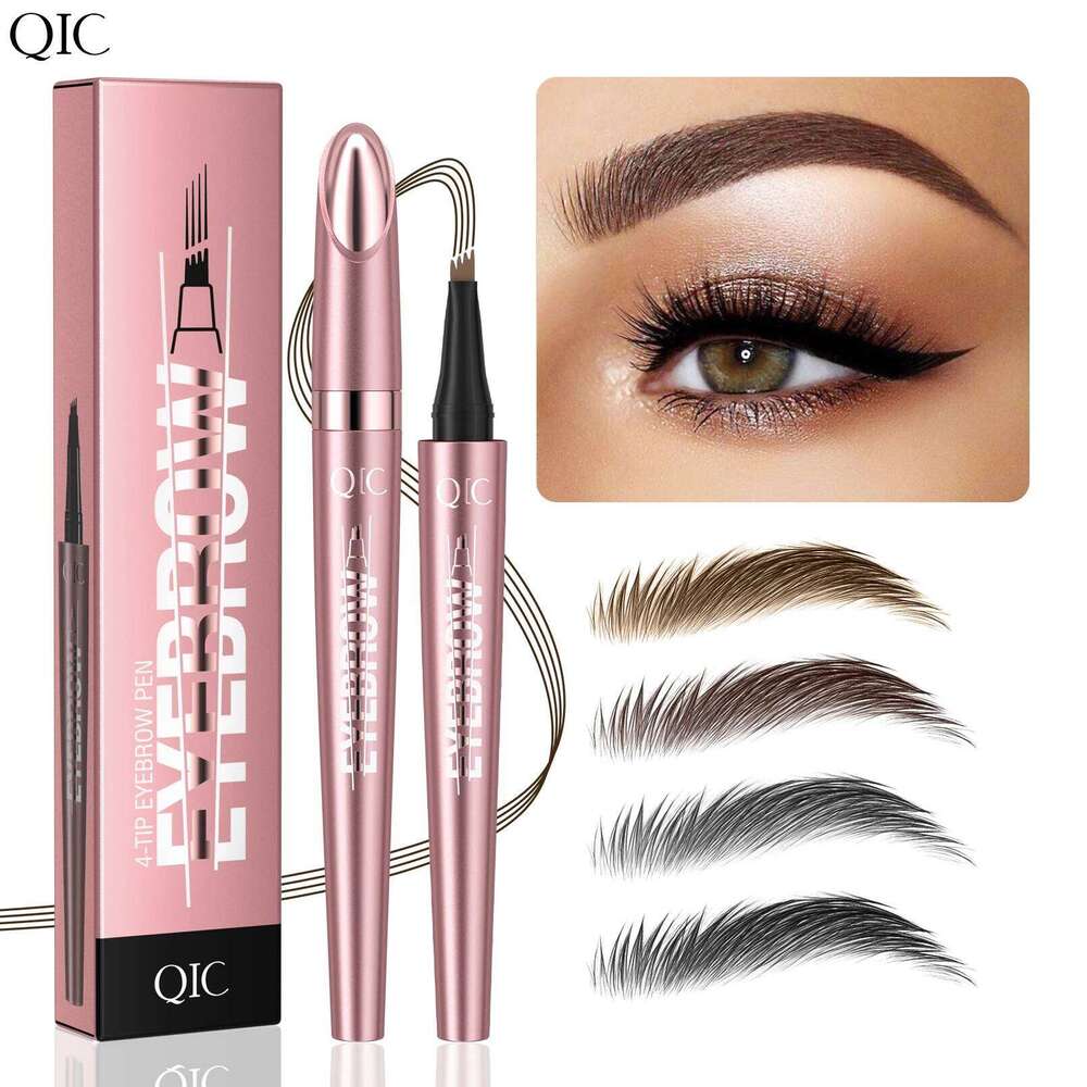 Waterproof Microblading Eyebrow Pen - Split Head, Natural Look Brow Makeup In 4 Colors For All Skin Types X250725