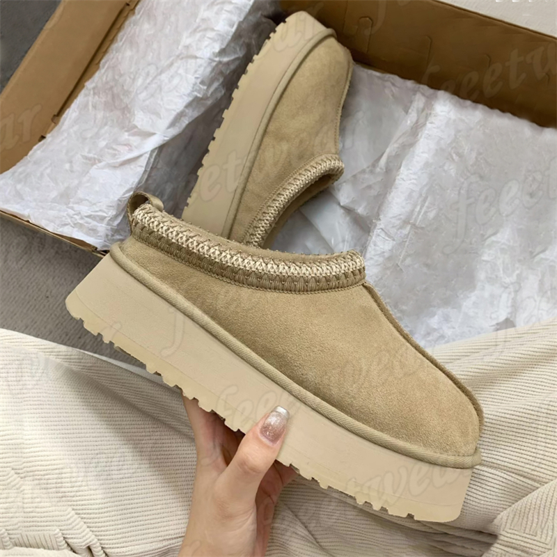 Tasman tazz slippers suede shearling fur slides womens platform designer snow boots classic ultra mini boot mens wool winter Ankle booties men women shoes