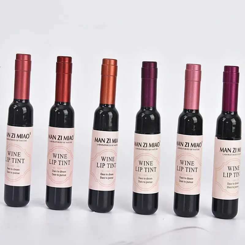 2023 Lipstick Lipgloss Waterproof Long Lasting Lovely Tint Wine Bottle Shape Lip For Women Makeup Gloss Red Sexy CosmeticXJ250724