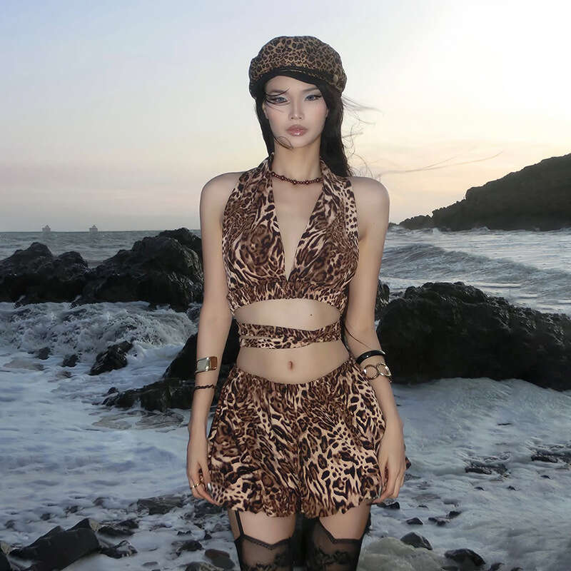 2024 Autumn Winter New Street Fashion Sexy Halter Neck Tube Top High Waist Skirt Pants Set ffc
