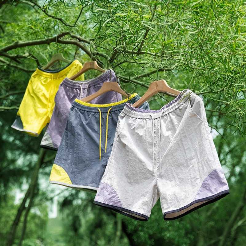2025 new summer mens loose breathable fashionable outdoor sports waterproof quick-drying tennis shorts W250724