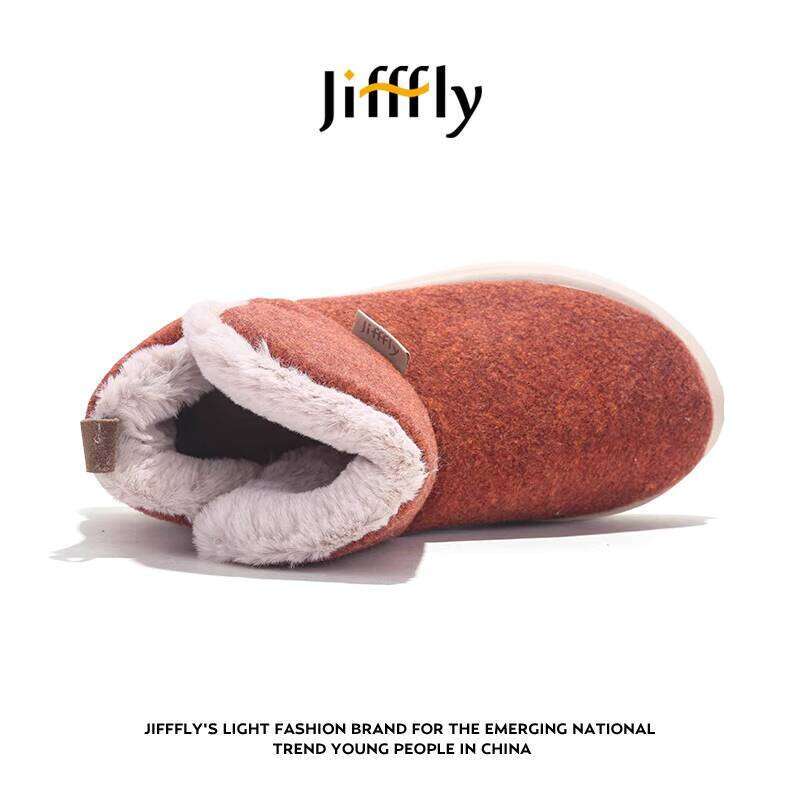 Jifffly Women's Winter Snow Boots - Stylish Faux Fur Lined Tall Short Boot with Cushioned Sole