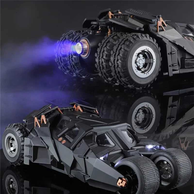 1/18 Classic Movie Car 2008 Batmobile Alloy Concept Bat Sports Car Model Diecast Metal Toy Race Car Model Sound Light Kids Gifts Z250724
