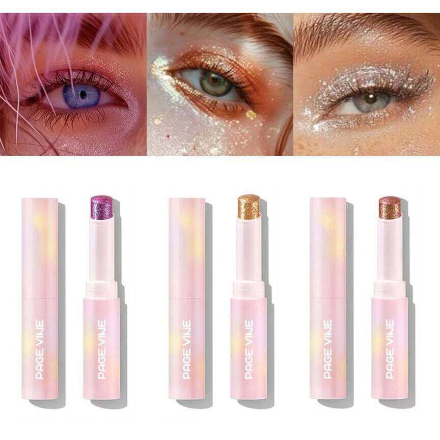 6-Color Super Flash Eyeshadow Stick Hydrating Jelly Texture Pearly Dia Shadow Shimmer Brightening Contouring Shiny Makeup X250723 X25