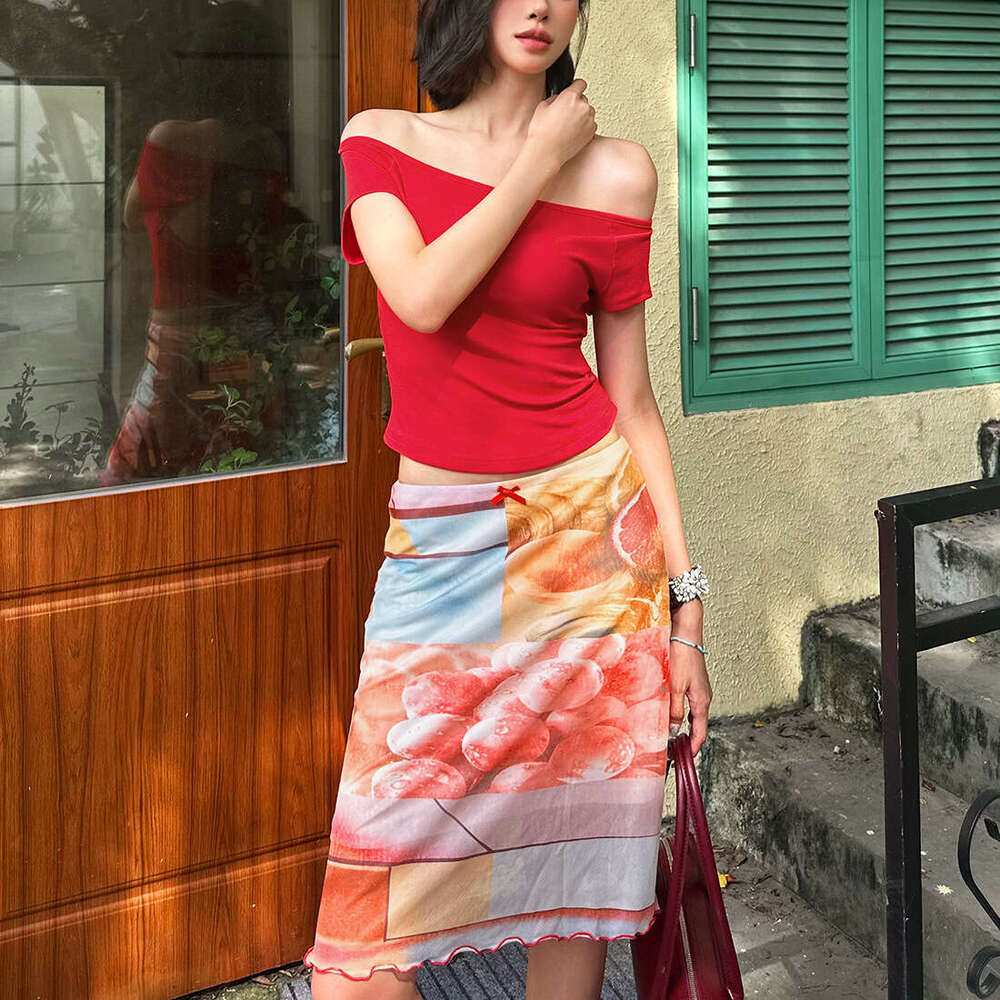 2025 Summer New Casual Fashion Vacation Backless Top High Waist Elegant Slim Skirt for Women 0a6