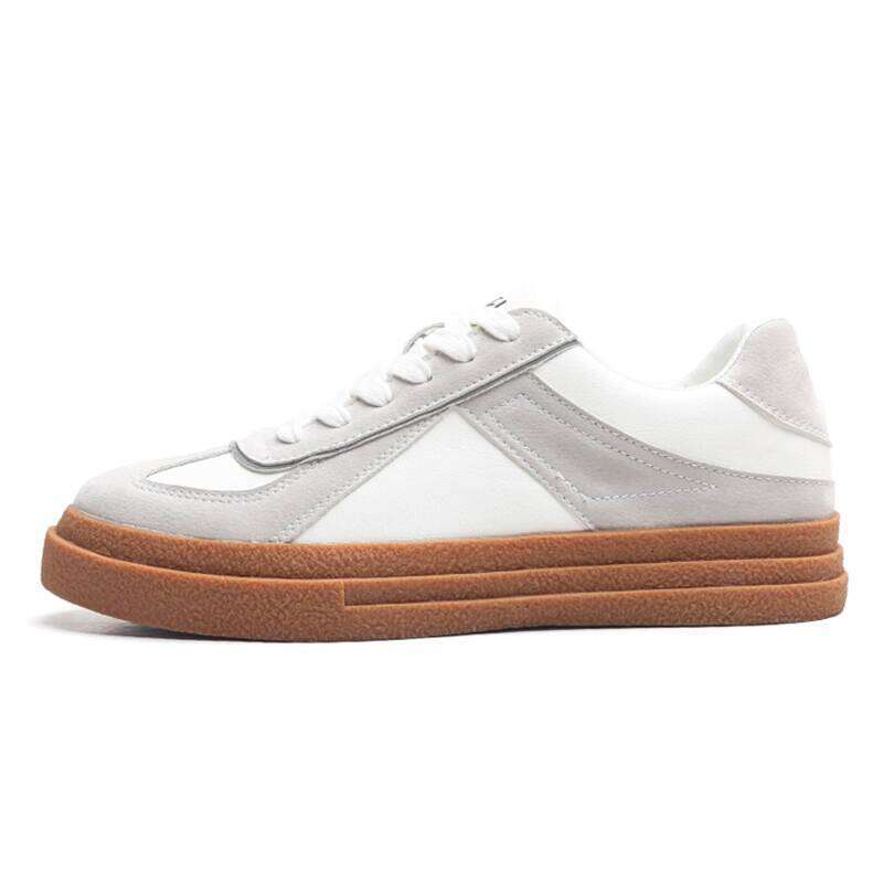 Jifffly Versatile Casual German Training Rubber Sole Men's Trendy Brand Height-Increasing White Sneakers Sports Shoes