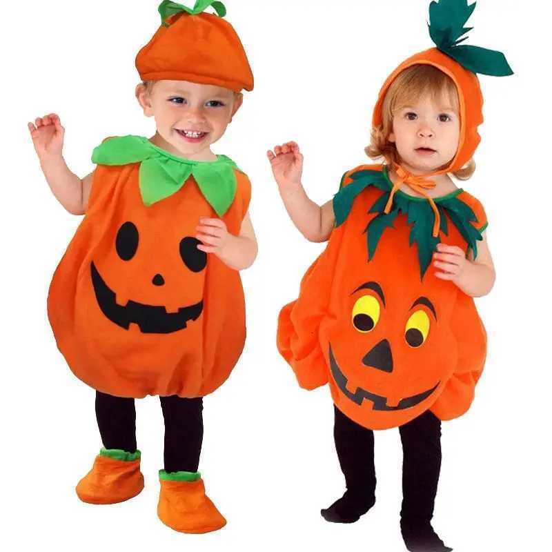 2025 Halloween Festive Par Neutral Short Sleeve Cute Baby Toddler Cosplay Vampire Pumpkin Skirt With Hat Carnival Par Gift Z250725
