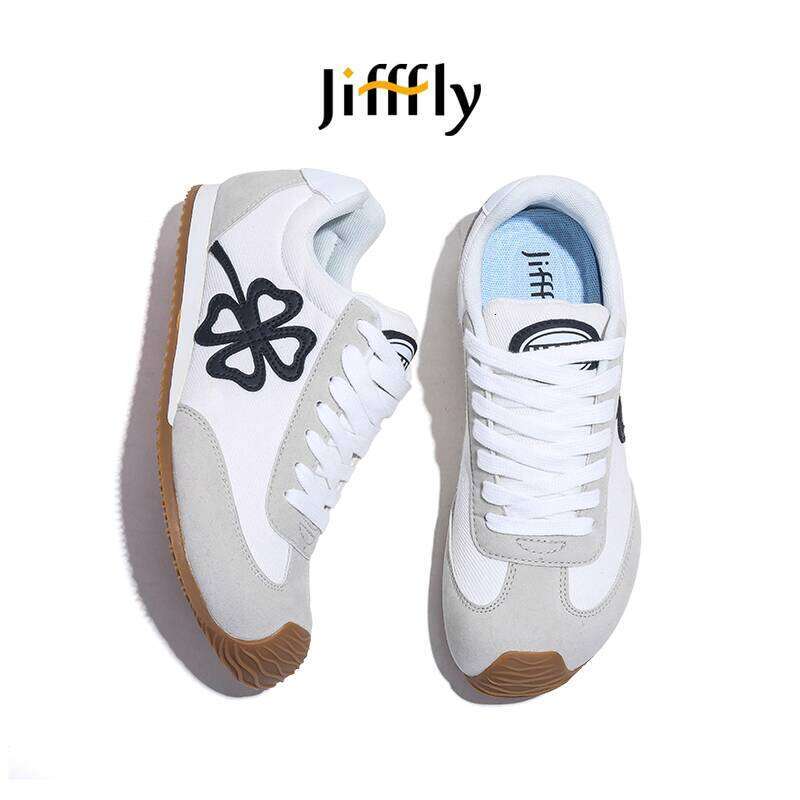 Jifffly White Racing for Men 2025 Summer New German Training Versatile Casual Sports Forrest Gump Shoes