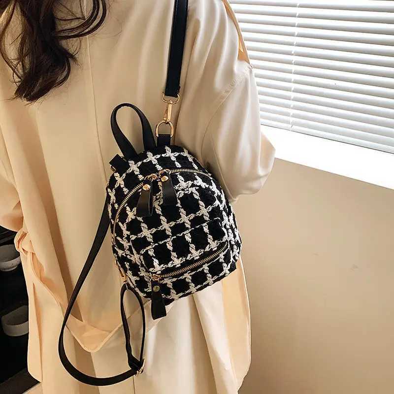 2023 New Miyaga Mini Backpack for Women Versatile Small Backpack Texture Single Shoulder Crossbody Bag Y250724