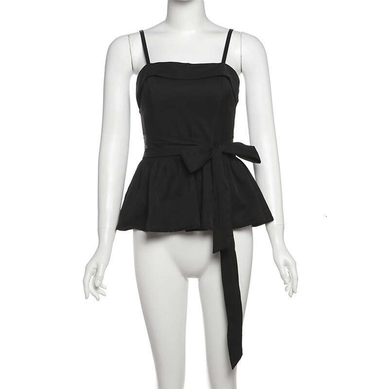 2025 Summer New Off-Shoulder Sleeveless Backless Top High-Waisted Slimming Skirt Set Women's Fashion def