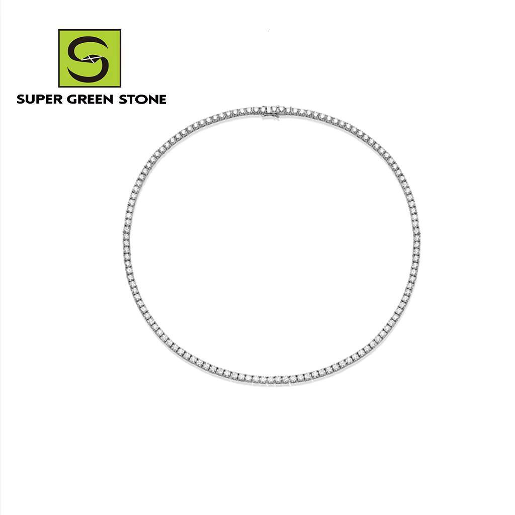 SuperGS SGSB017 Factory Wholesale 14K 18k Gold Jewelry 3mm 4mm 5mm 6mm 8mm Custom VVS Lab Diamond Tennis Chain Bracelet