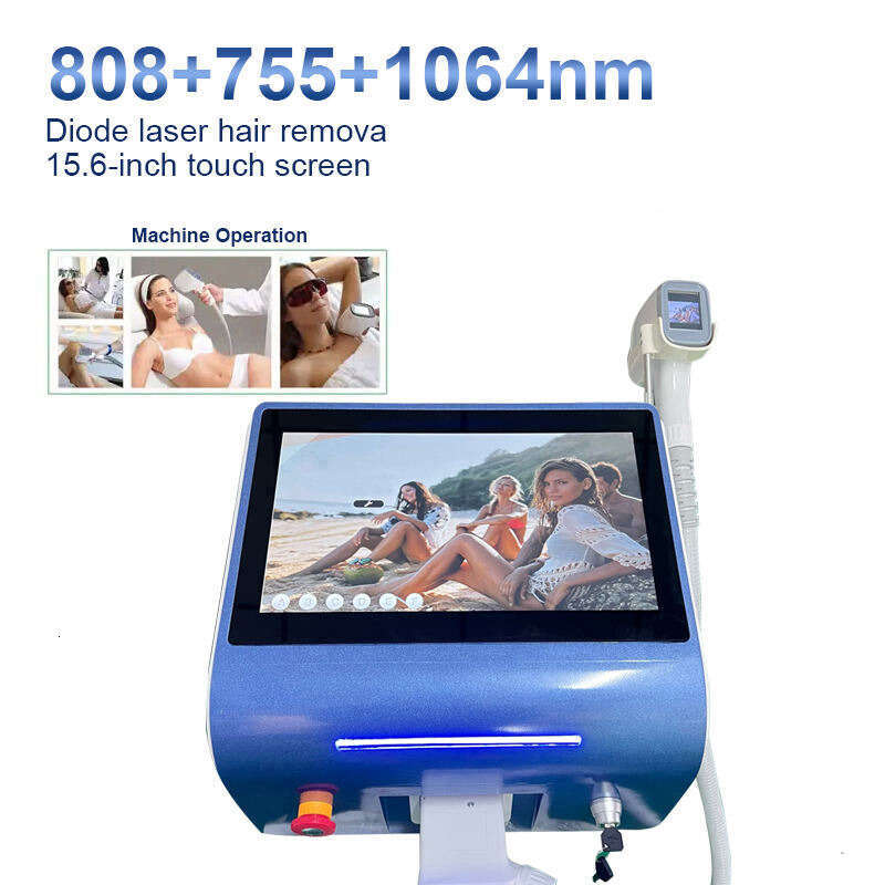 Top Selling Ice Titanium Platinum Diode Ice Laser 808Nm Triple Wavelength 808 Laser Hair Removal Machine With 755 808 1064 Diode Lase