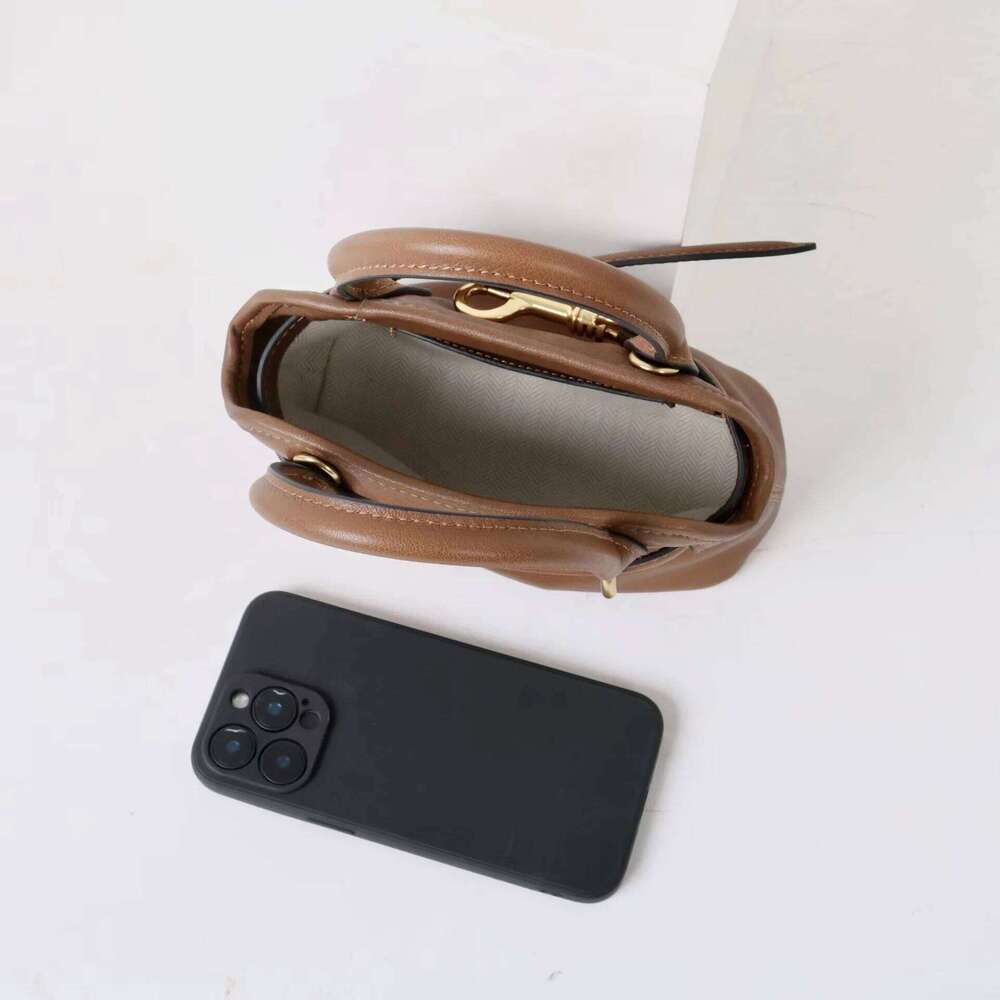 Genuine Leather Vintage Mini 2025 Design Top-Layer Sheepskin Single-Shoulder Crossbody Bag Fashion Ladies Handbag