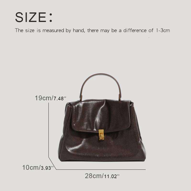 Women's Bags Designer Vintae Messener Bas For Women Desiner Handbas And Purses New In PU Oil Wax Leather Lock Top Handle Shoulder