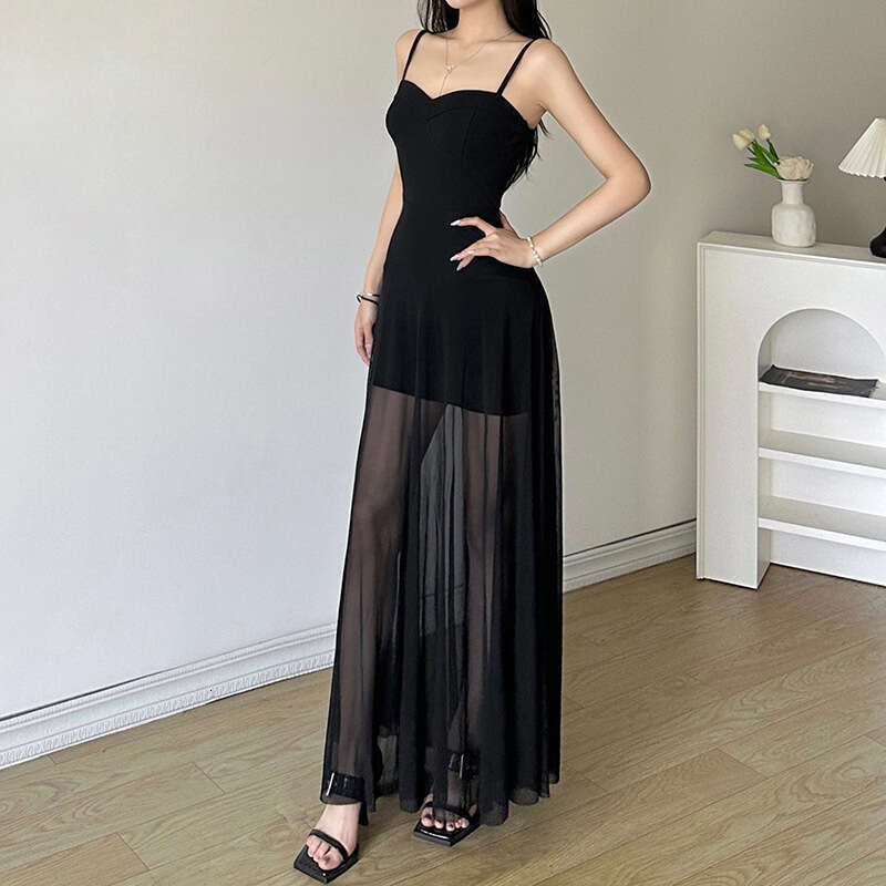 2024 Summer New Women's Solid Color Slim High Waist Fashion Off-Shoulder Tube Dress 0b7