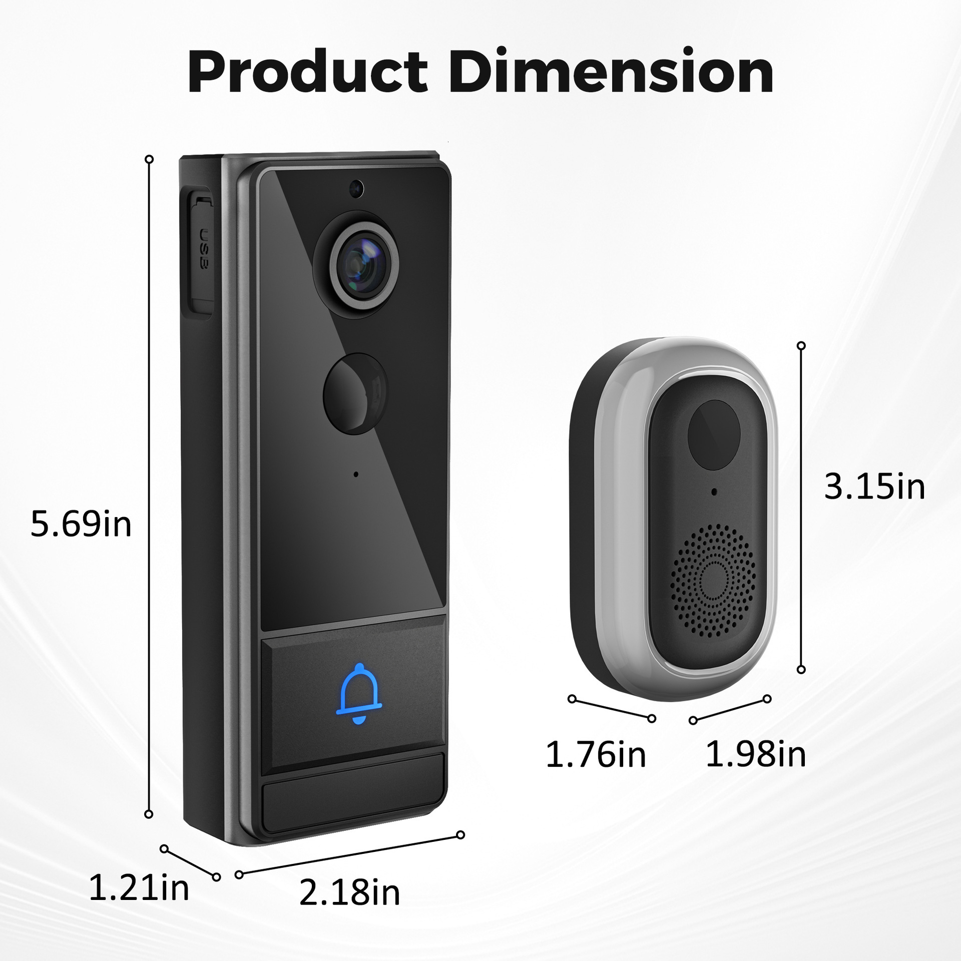 Graffiti intelligent visual intercom doorbell high-definition home security protection wifi M19 visual camera