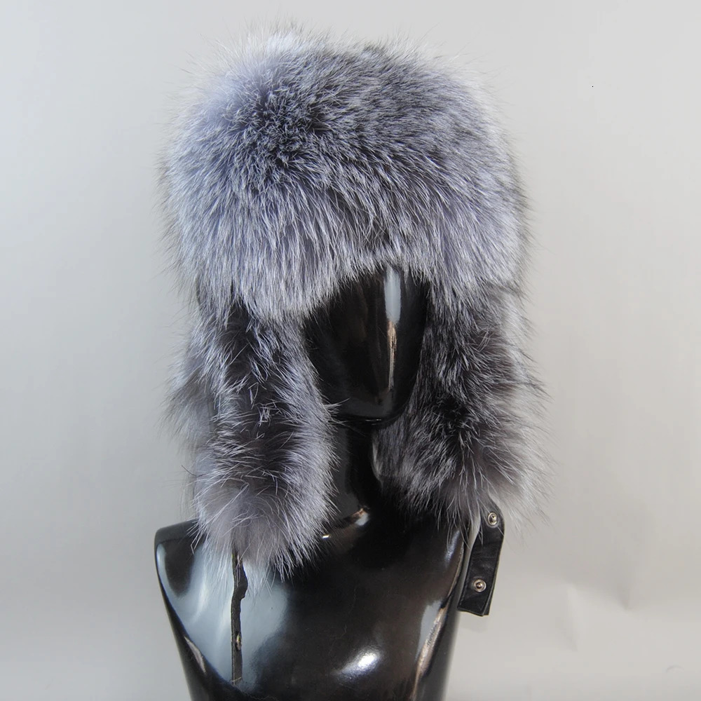 High-End Fur Hat Mens Fox Fur Hat Lei Feng Cap Ear Cap Fur Necessary Hat Fur Hat 100% Sheepskin Top Fox Hat 250724