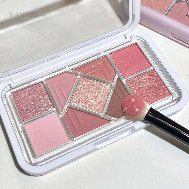 High Gloss Glitter Eyeshadow Highlighter Pink Blue Green Waterproof Shiny Crystal Brighten Contour Highlight Eye Pigment Makeup X2507