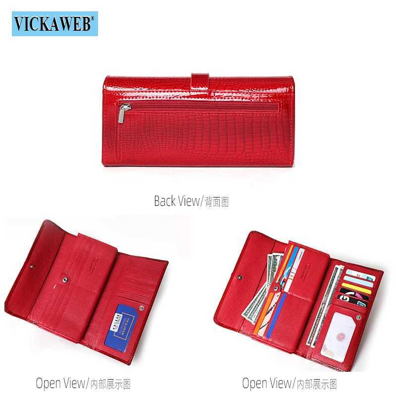 Free Gift Women Leather Wallet Long Ladies 3 Folders Clutch Money Bag Design Purse Fashion AE605-25 Z250725