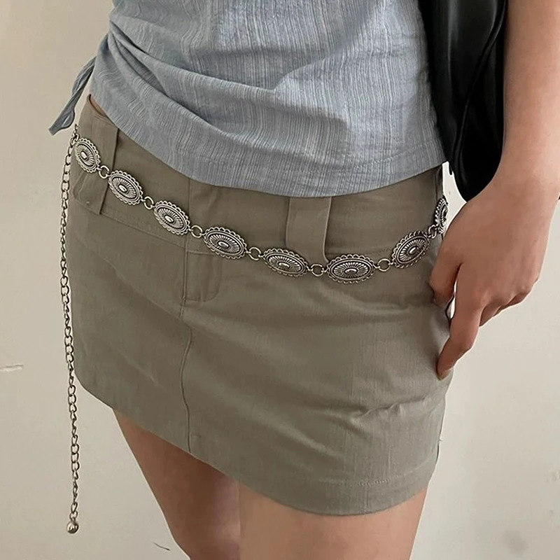 Retro Versatile Ethnic Style Metal Bohemian Waist Chain Belt For Women Fashion Sweater Chain Waist Seal Body Decor Accessories 250722