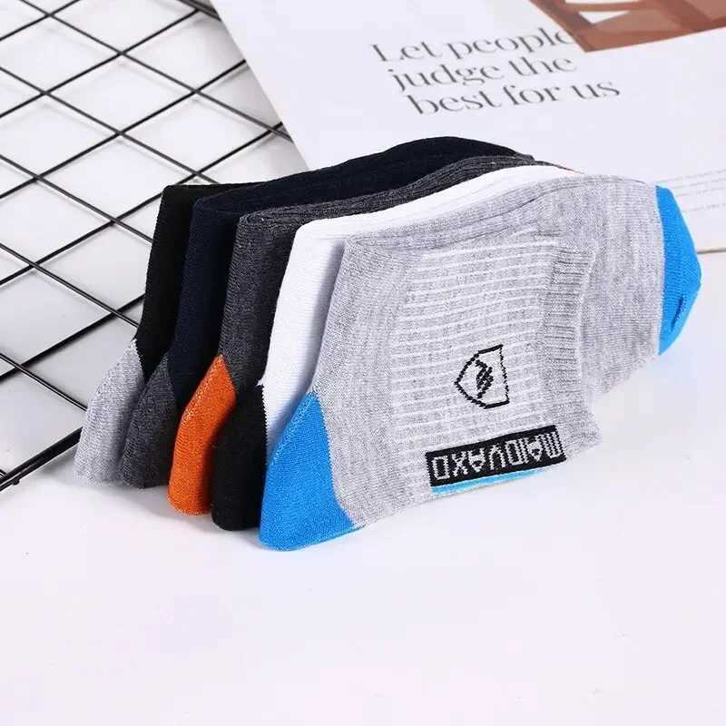 5 Pairs Spring and Fall Mens Sports Socks Summer Leisure Sweat Absorbent Comfortable Thin Breathable Basketball Socks X250725