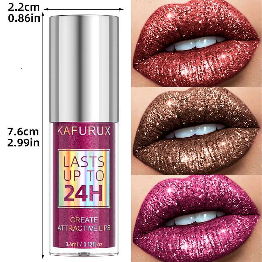 20 Color Matte To Shiny Glitter Liquid Lipstick Shiny Lip Gloss Diamond Lip Makeup Waterproof Long Lasting Pearl Lipgloss WomenXJ250724