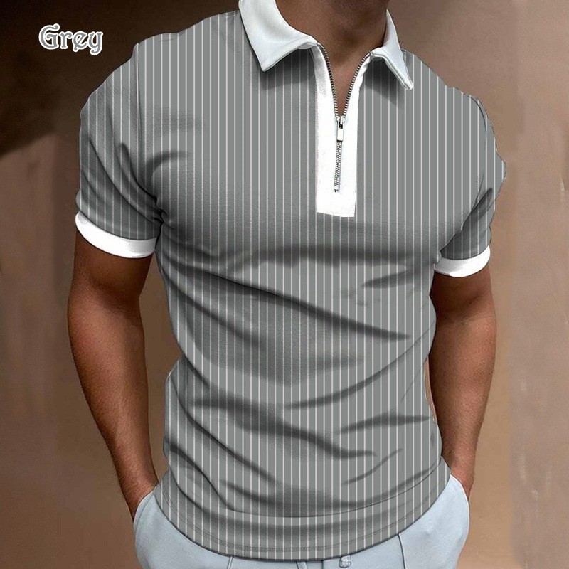High 2025 print short sleeved polo shirt men s T shirt Korean fashion clothing summer luxury top size M L XL XXL 3XL vintage tee tops poloshirt