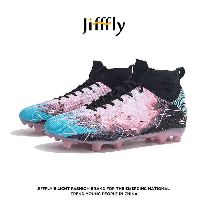 JiffFly Men's Soccer Cleats FG Long Spikes for Adults & Students