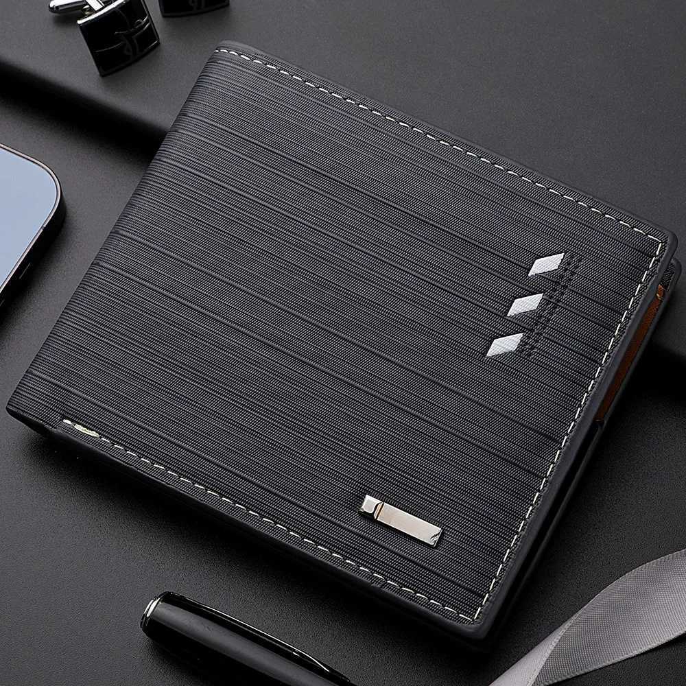 Mens Short PU Leather Wallet Multi-slot Holder Mens Wallet Casual Wallet for Men Z250725
