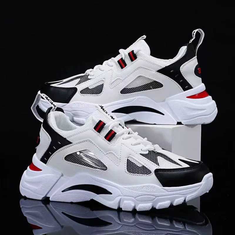 Mens Sports Shoes Casual Running Shoes Breathable Mesh Shoes Walking Basketball Sneakers Thick Soled Height Increasing Shoes XJ250725